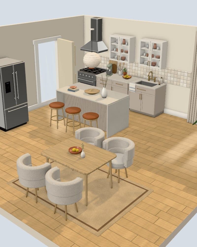 A modern kitchen